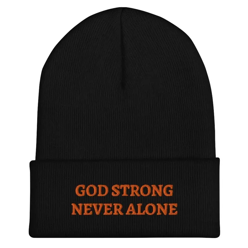 Beanie God Strong Never Alone